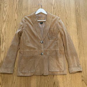 Ralph Lauren Suede Jacket with Sterling Buttons